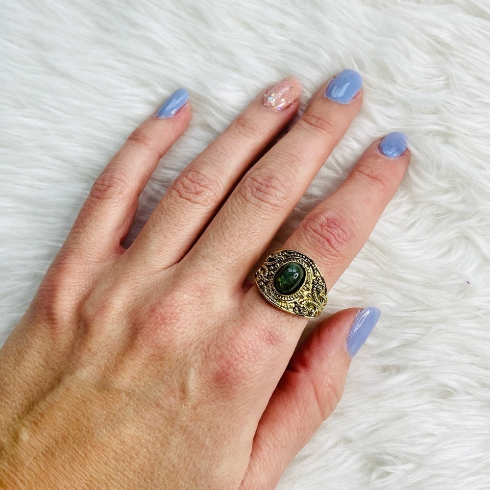 Deep Connection Jasper Ring - Picture 4 of 6